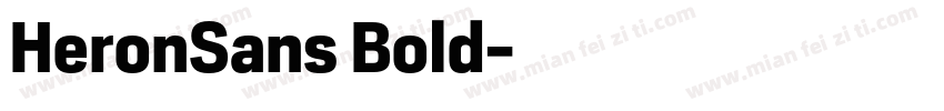 HeronSans Bold字体转换